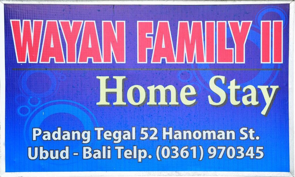 Wayan Family II Homestay อูบุด ภายนอก รูปภาพ